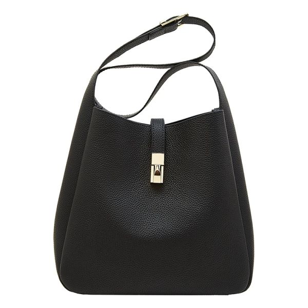 LAORENTOU Genuine Leather Women Shoulder Tote Bag 2025 Summer Simple Casual Female Messenger Bag Purse9136085L1A_1005008575003740 CHINA