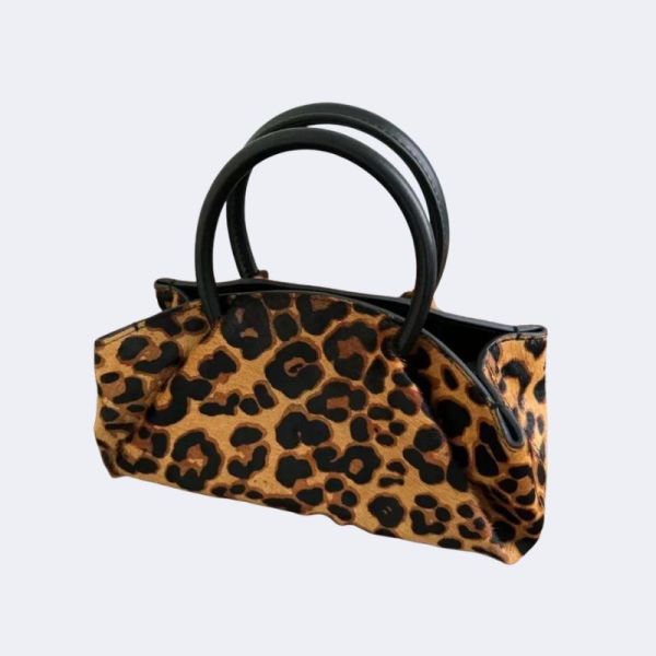Luxury Genuine Leather Leopard Crossbody & Shoulder Bag