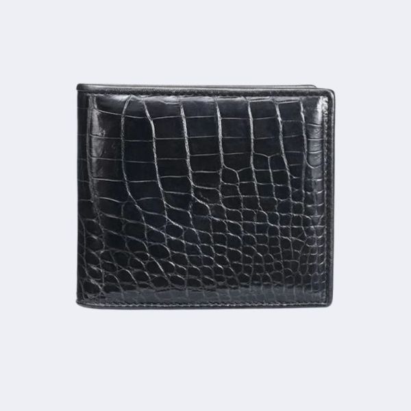 Luxury Crocodile Leather Men’s Wallet – Alligator Pattern Card Holder