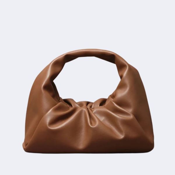 Monogrammed Letters Pouch – Genuine Soft Leather Cloud Shoulder & Clutch Bag