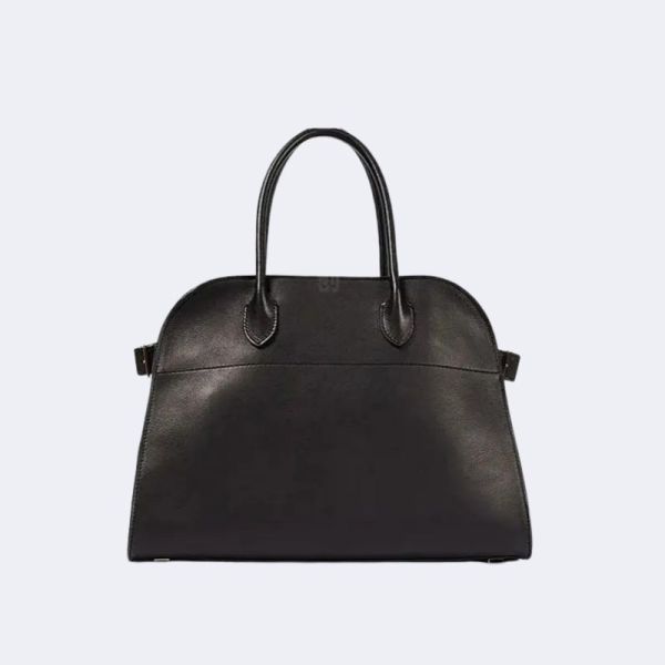 Women’s Leather Tote Bag – Large Capacity White Handbag, Soft Commuter Laptop & Travel Shoulder Bag