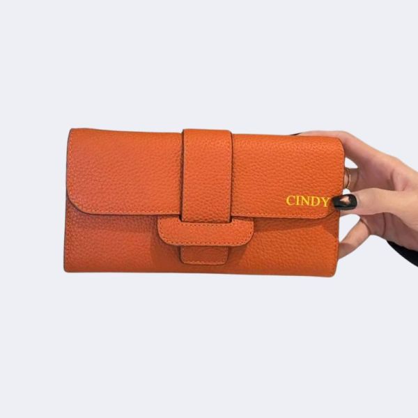 Luxury Design Women Crossbody Wallet Fashion Custom Name Clutch Bag Personalize Initials Genuine Leather Female Phone Chain Bag