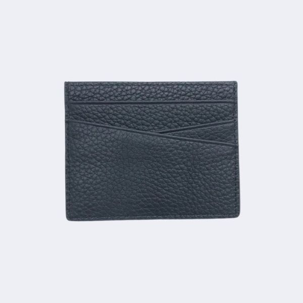 Custom Letters Genuine Leather Slim Card Wallet Luxury Design Engrave Initials Casual Fashion Card Holder Wholesale Wedding Gift