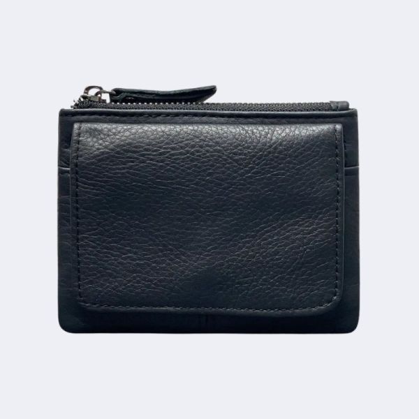 RFID Slim Genuine Leather Card Holder – Multi-Slot Wallet for Men