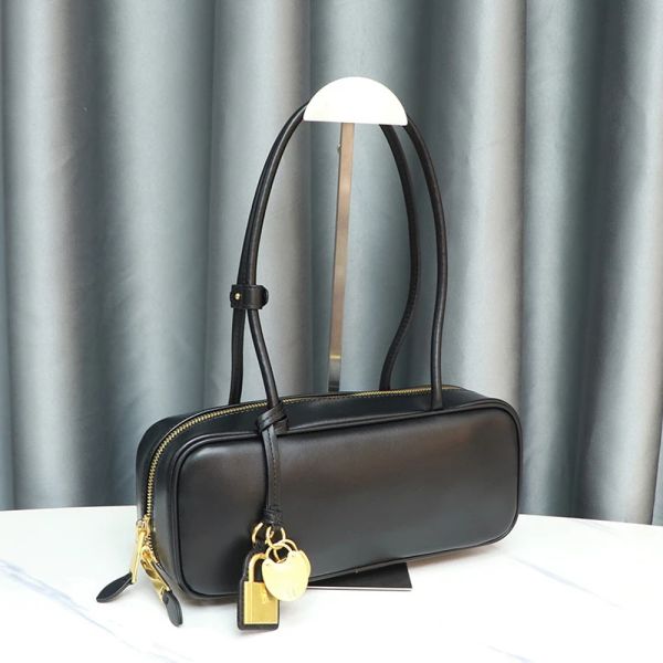 Autumn Winter Luxury Brand Design Women Bags Solid Genuine Leather Women Handbags Fashion Gold Lock Square Bags Woman TotesBLACK_1005009216981381 29X6X13CM