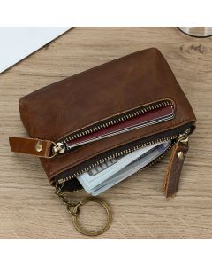 Luufan Genuine Leather Coin Wallet for Men & Women - Card Holder