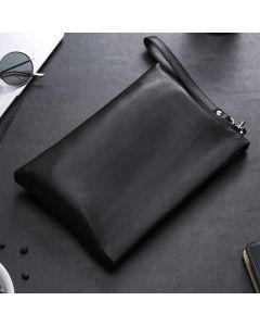SENOFAN Men's Leather Clutch Bag - Business Phone Pouch