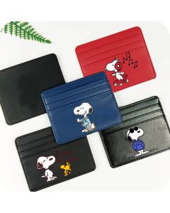 Snoopies Cute ID Holder Coin Purse 2024 - PU Leather for Men & Women